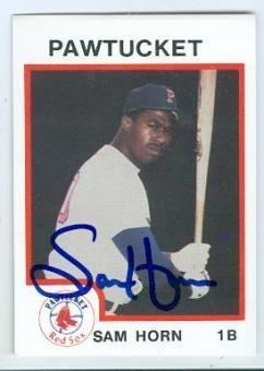 Sam Horn Sam Horn Baseball Slabbed Autographed Cards
