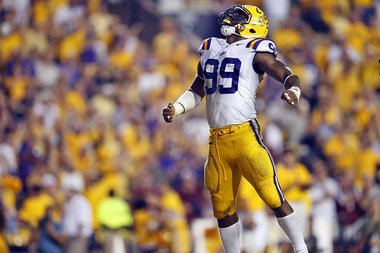 Sam Montgomery LSU39s Sam Montgomery Jeremy Hill capture SEC honors