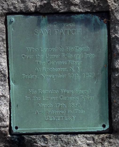 Sam Patch The Grave of Daredevil Sam Patch Rochester NY