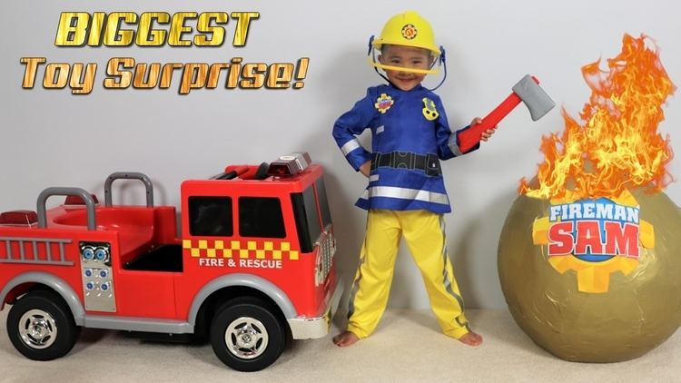 Sam Toy BIGGEST Fireman Sam Toy Collection Ever Giant Surprise Egg Opening