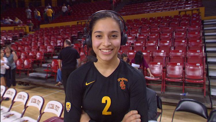 Samantha Bricio Postgame interview USC39s Samantha Bricio talks serves