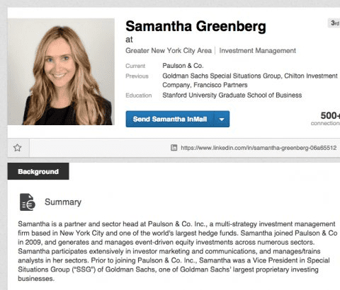 Samantha Greenberg Samantha Greenberg to launch longshort equity hedge fund Business