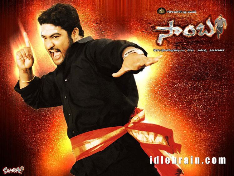 Samba (2004 film) Telugu film wallpapers Samba NTR Bhumika Chawla Genelia