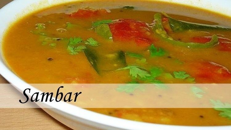 Sambar (dish) Traditional South Indian Dishes Sambar recipe YouTube