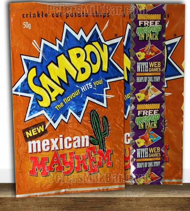 Samboy Vintage Samboy Chips Peter39s The Milk Bar Kid Australian Pop Culture