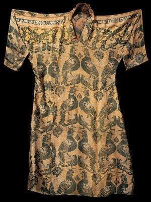Samite Silk samite robe 8th11th century CE date uncertain Early