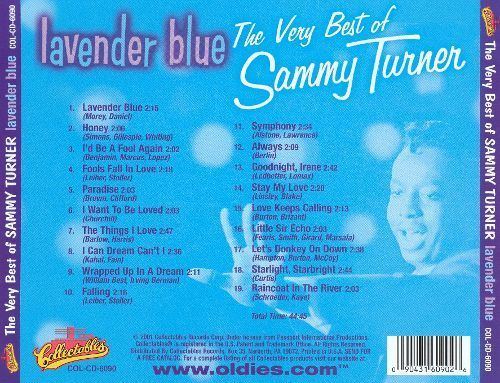 Sammy Turner Lavender Blue The Very Best of Sammy Turner Sammy Turner Songs