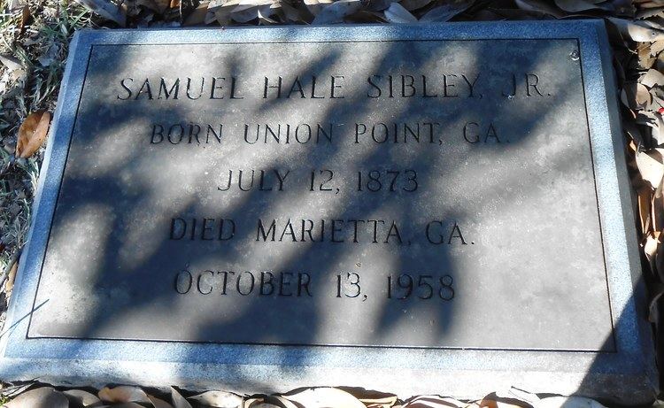 Samuel Hale Sibley Samuel Hale Sibley Jr 1873 1958 Find A Grave Memorial