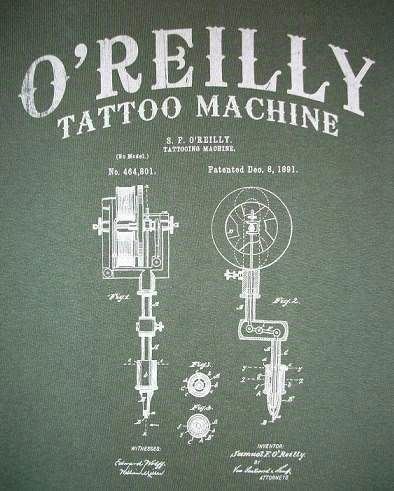 Samuel O'Reilly 122 years ago New York Tattoo Artist Samuel O39Reilly patented the