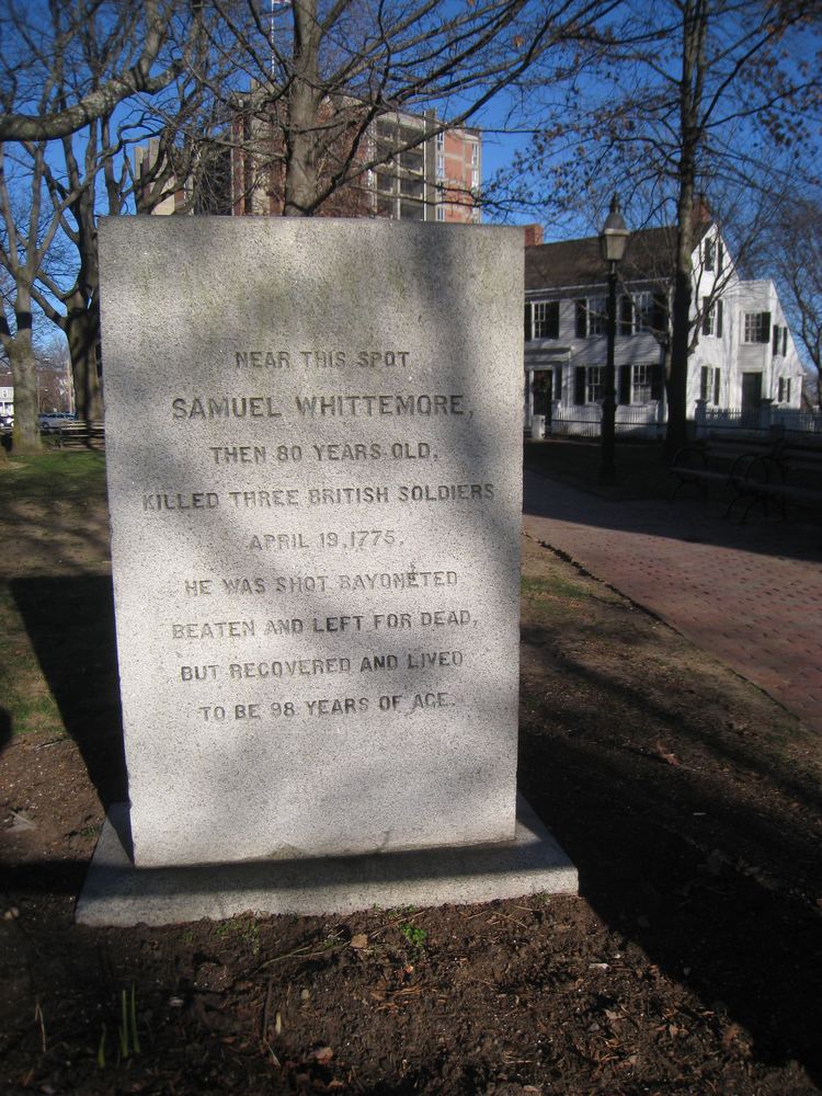 Samuel Whittemore FileSamuel Whittemore memorial ArlingtonMA IMG 2819