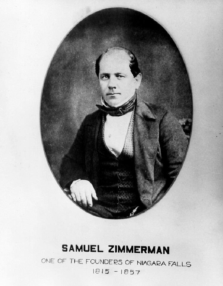 Samuel Zimmerman Samuel Zimmerman one of the founders of Niagara Falls 1815 1857