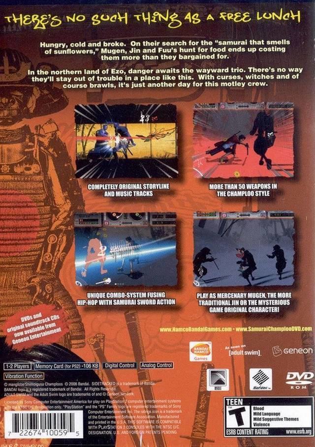 Samurai Champloo: Sidetracked Samurai Champloo Sidetracked Box Shot for PlayStation 2 GameFAQs