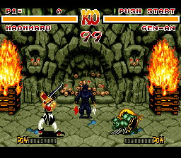 Samurai Shodown (video game) Samurai Shodown USA ROM lt SNES ROMs Emuparadise