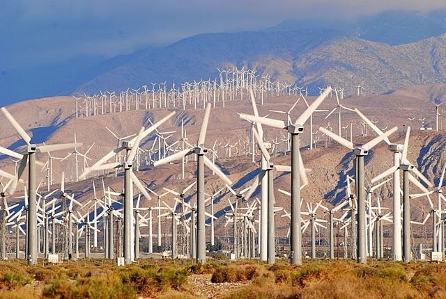 San Gorgonio Pass Wind Farm Peace Corps Baby Boomers Clean Alternative Energy along our
