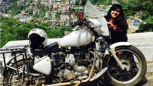 Sana Iqbal Woman biker returns home after riding solo across nation on anti
