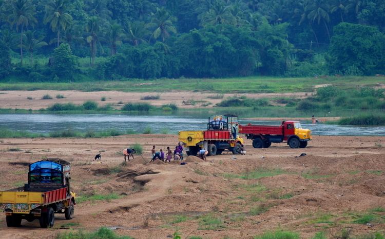 Sand mining in Kerala