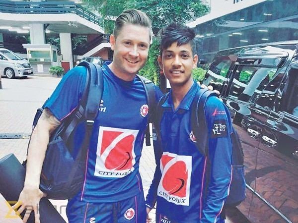 Sandeep Lamichhane Nepali legspinner gets a shot in the arm from Michael Clarke