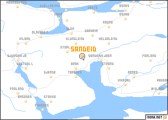 Sandeid Sandeid Norway map nonanet