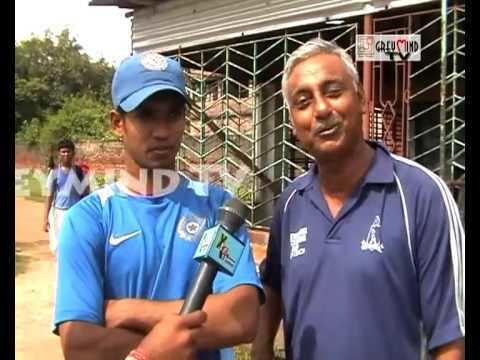 Sandipan Das ICC U19 WORLD CUP SANDIPAN DAS MEETS HIS CHILDHOOD COACH YouTube