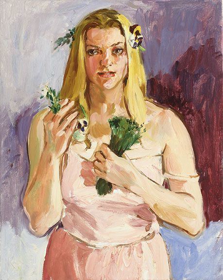 Sandra Fisher Sandra Fisher Ophelia Berlioz 1994 oil on canvas 20 x