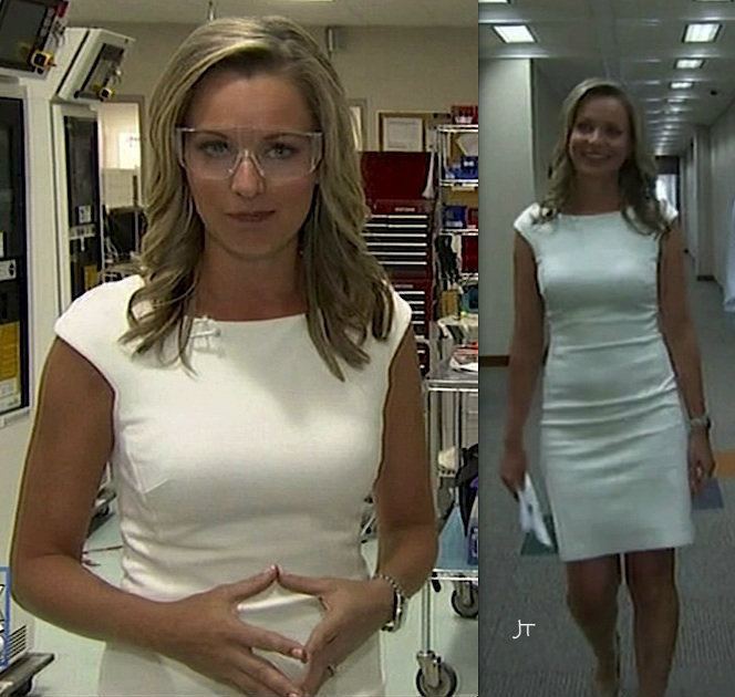 Sandra Smith in her white dress