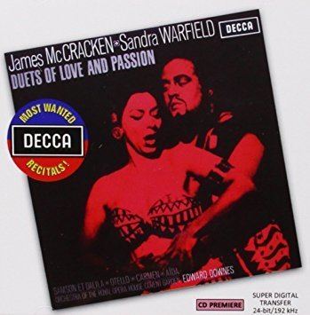 Sandra Warfield James McCraken Sandra Warfield Duets Of Love And Passion Decca