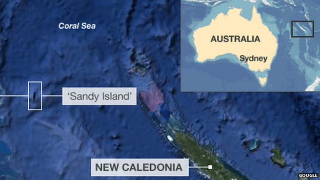 Sandy Island, New Caledonia GeoGarage South Pacific Sandy Island 39proven not to exist39