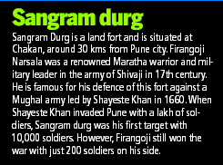 Sangram Durg Picture Sangram durg Sangram Durg is a land fort and is situated