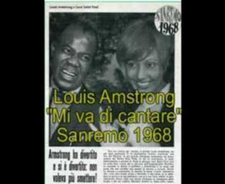 Sanremo Music Festival 1968 Louis Amstrong Mi va di cantare Sanremo 1968 YouTube