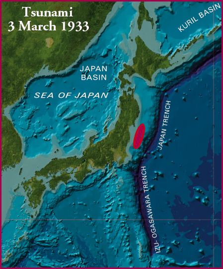 Sanriku JAPAN EARTHQUAKE AND TSUNAMI OF 3 MARCH 1933 IN SANRIKU DR