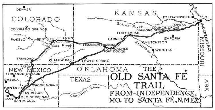 Santa Fe Trail Santa Fe Trail Through Kansas