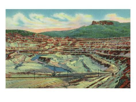 Santa Rita, New Mexico Santa Rita New Mexico View of the Open Pit Copper Mine near Silver