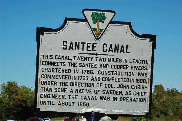 Santee Canal 83 Santee Canal South Carolina Historical Markers on Waymarkingcom