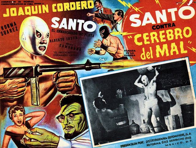 Santo contra el cerebro del mal Santo El Enmascarado De Plata Vs El Cerebro Del mal 1958 1er Film