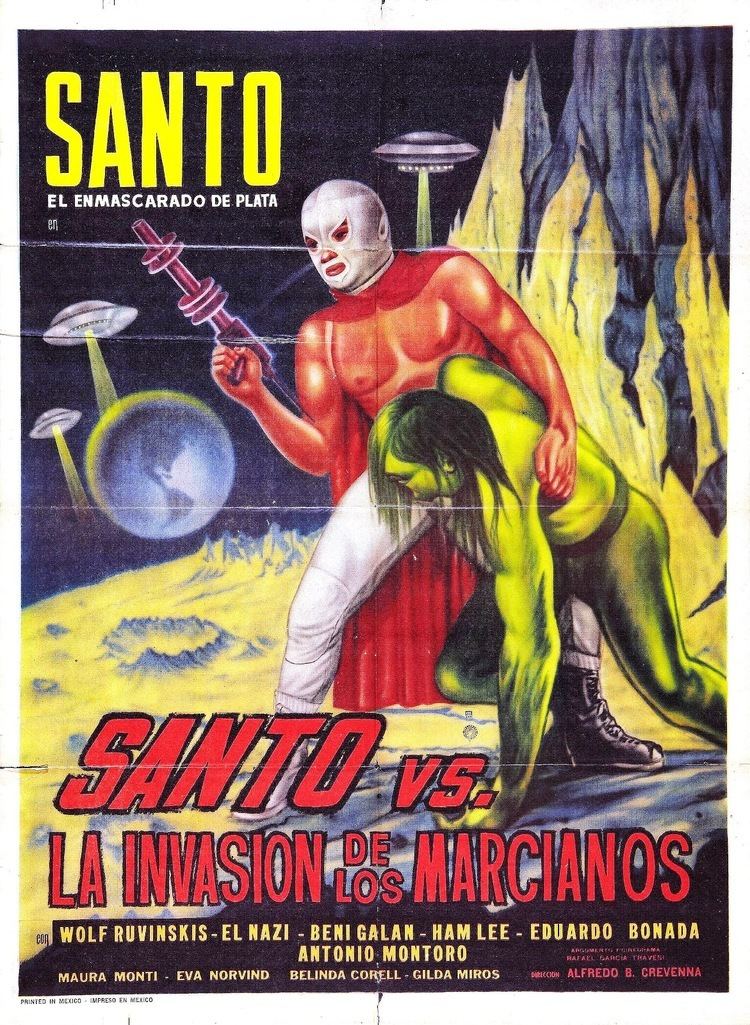 Santo Contra los Zombis Zontar of Venus Santo Masked Mexican Wrestling Superhero