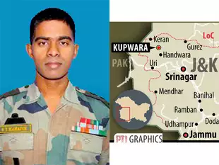 Santosh Mahadik Kupwara encounter with militants Army pays floral tributes to