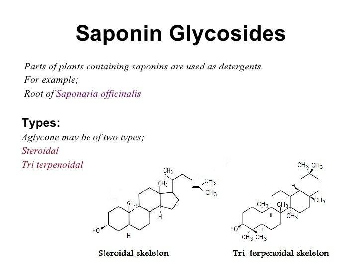 Saponin Saponin glycosides