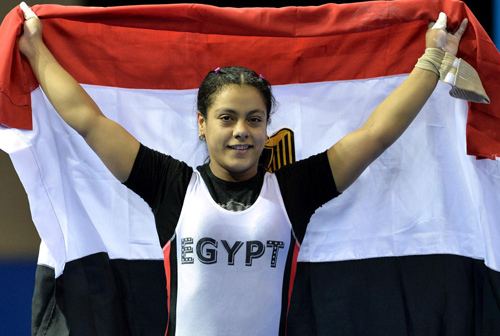 Sara Ahmed (weightlifter) Egypt claim weightlifting and swimming titles in golden early