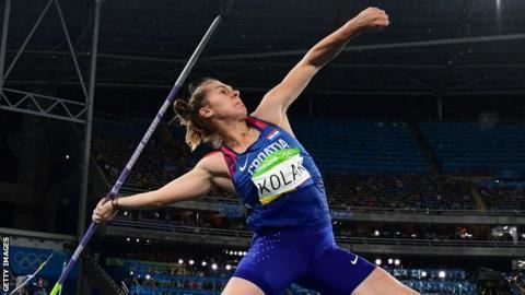 Sara Kolak Rio Olympics 2016 Croatia39s Sara Kolak wins gold in women39s javelin