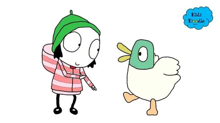 Sarah & Duck How to draw Sarah and Duck from Sarah and Duck episodes in a full