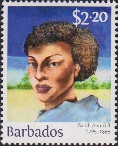 Sarah Ann Gill Sarah Ann Gill 220 Barbados Stamps Stamps Of Barbados