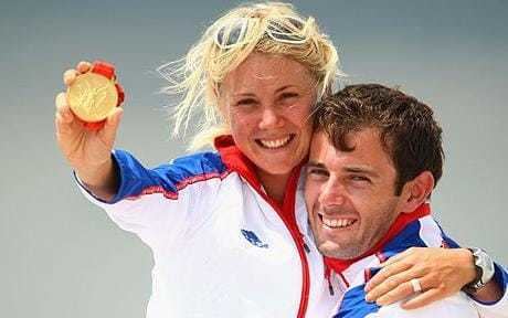 Sarah Ayton Golden moment for Olympic pair Sarah Ayton and Nick