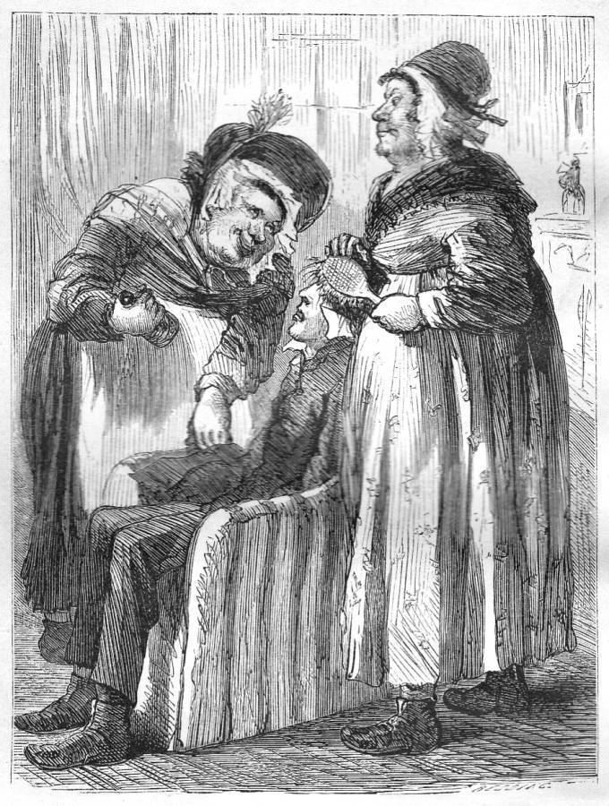 Sarah Gamp Sairey Gamp and Betsey Prigquot eleventh illustration for quotMartin