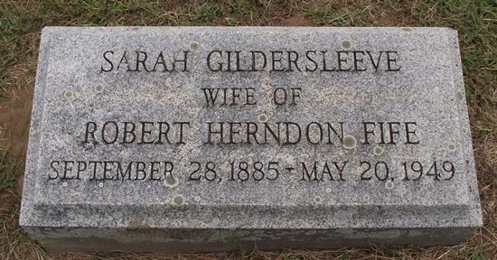 Sarah Gildersleeve Fife Sarah Gildersleeve Fife 1885 1949 Find A Grave Memorial