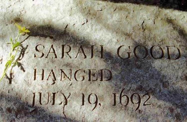 Sarah Good Today in History 19 July 1692 Sarah Good Executed by