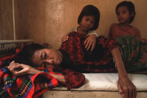 An AIDS victim in Cambodia