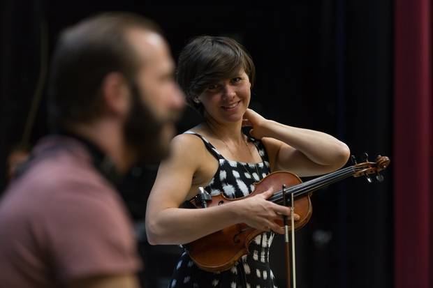 Sarah Neufeld Colin Stetson and Sarah Neufeld perform in London The