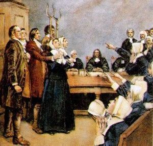 An illustration by Howard Pyle in 1907 showing the Salem witchcraft trials, held in 1692 in Massachusetts, resulted in the execution of 19 people, both men and women, who were convicted as witches.