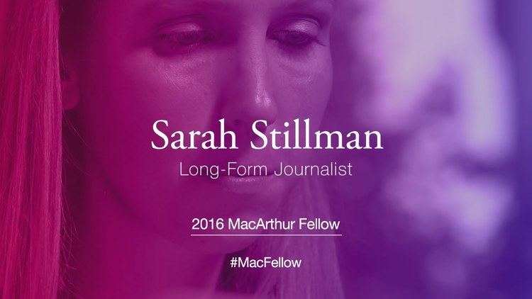 Sarah Stillman LongForm Journalist Sarah Stillman 2016 MacArthur Fellow YouTube