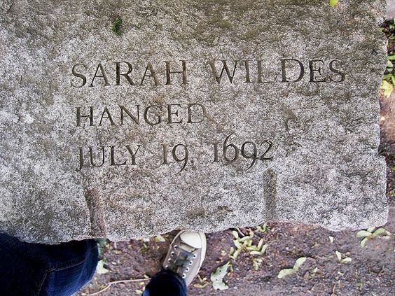 Sarah Wildes Sarah Wildes39 marker died 1692 Salem Witch Trials Memorial Salem